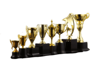 trofeos alineados de menor a mayor